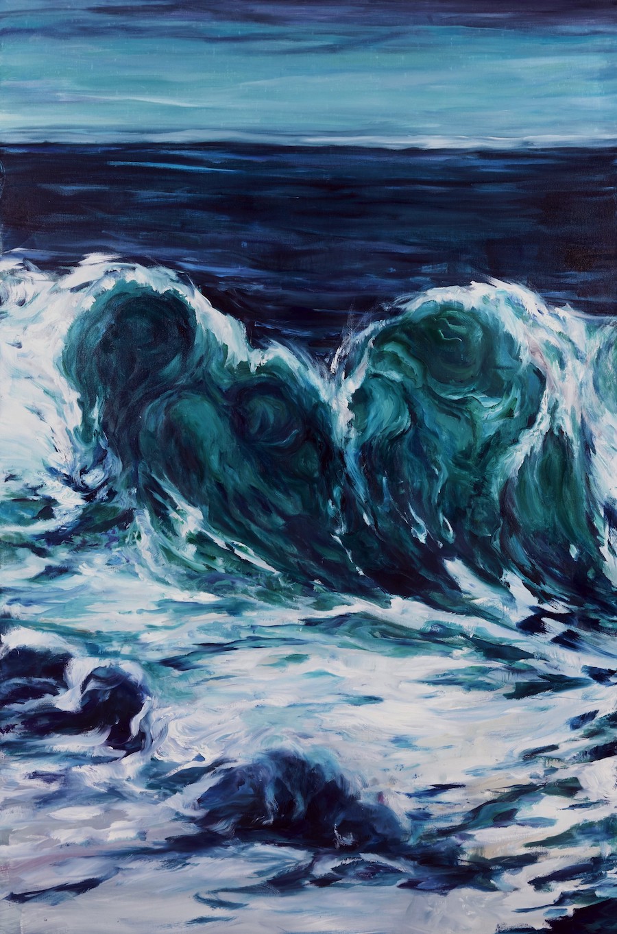 Poseidon (2016) Triptych left panel
   150x100 cm