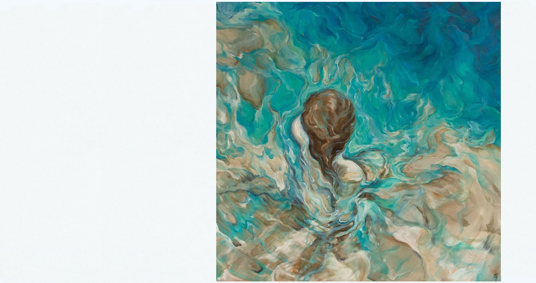 Rossella Rossi painter website Ocean Turquoise by Rossella Rossi