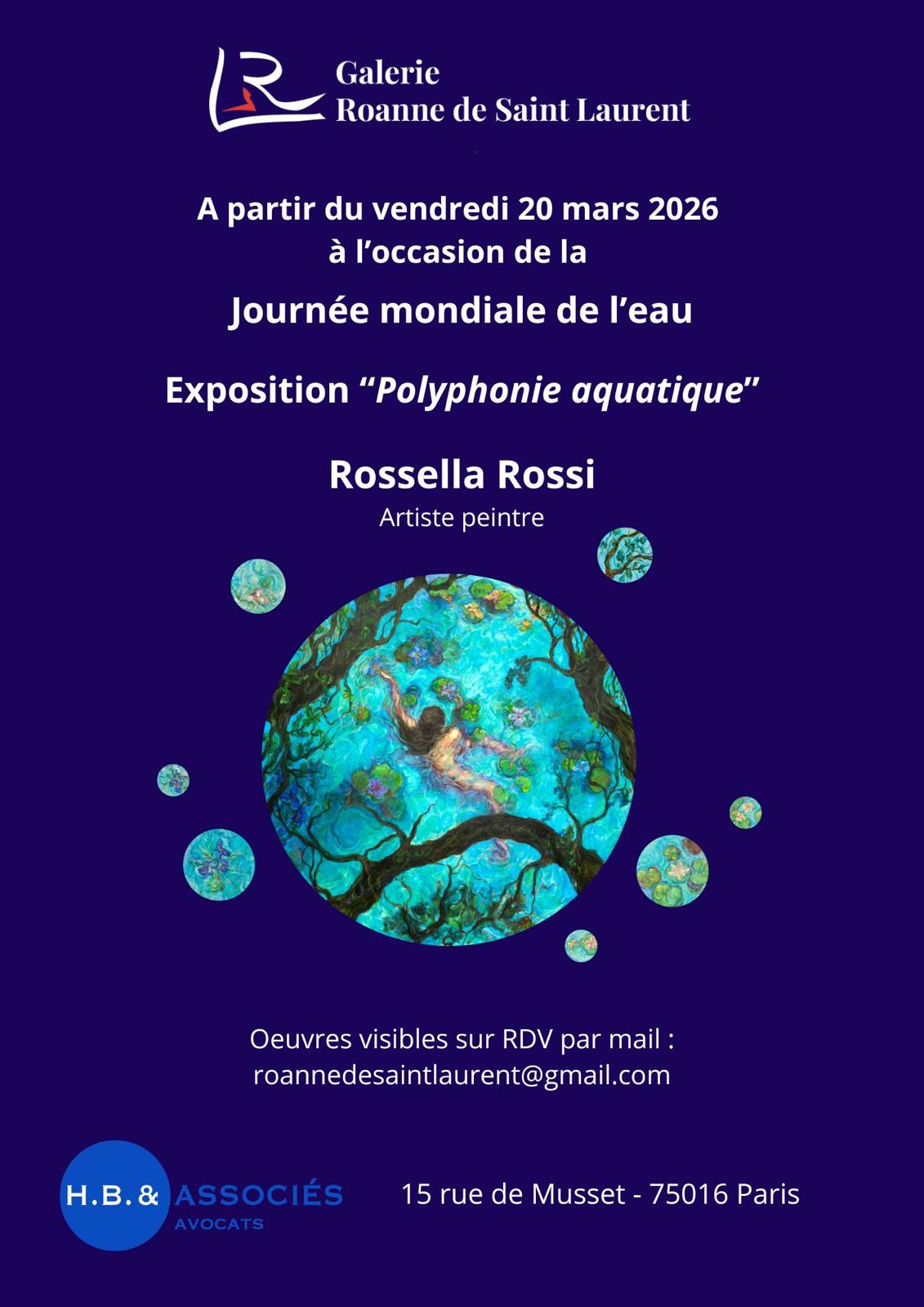 Exposition "Polyphonie aquatique" di Rosella Rossi 2026